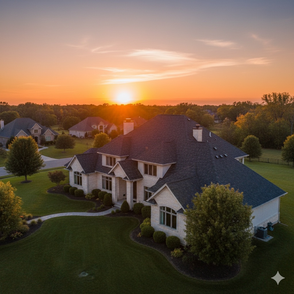 Professional roofing services background